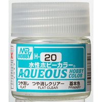 Aqueous Hobby Colors (10 ml) Flat Clear von Mr. Hobby - Gunze