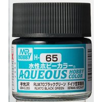Aqueous Hobby Colors (10 ml) RLM70 Black Green von Mr Hobby - Gunze