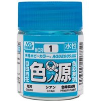 Aqueous Hobby Colors  (18 ml) Primary Color Pigment Cyan von Mr Hobby - Gunze