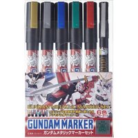 Gundam Metallic Marker Set von Mr Hobby - Gunze