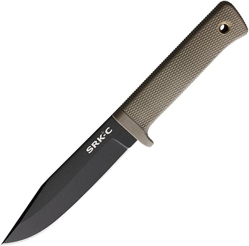 SRK-C Desert Earth Compact Camping Messer — Bushkraft Messer aus SK5 Stahl mit Kray-Ex und Schede aus Secure-Ex von Mr. Blade