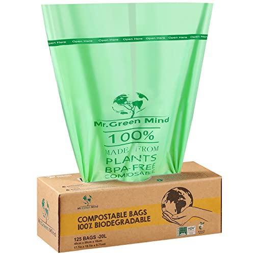 Mr. Green Mind Biomüllsäcke 20 Liter 125 Stück biologisch abbaubare Müllsäcke – 45 x 50 cm – 100% kompostierbare Müllsäcke – Inkl. Spender – Müllsäcke für Biomüll Mr. Green Mind Biomüllsäcke 20 Liter 125 Stück biologisch abbaubare Müllsäcke – 45 x 50 cm – 100% kompostierbare Müllsäcke – Inkl. Spender – Müllsäcke für Biomüll von Mr. Green Mind