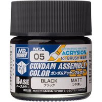 Acrysion Gundam Assemble Color (Base Color) (10 ml) Black von Mr. Hobby - Gunze