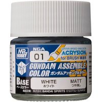 Acrysion Gundam Assemble Color (Base Color) (10 ml) White von Mr. Hobby - Gunze