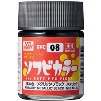 Water-Based SOFUBI Color (18 ml) Metallic Black von Mr. Hobby - Gunze