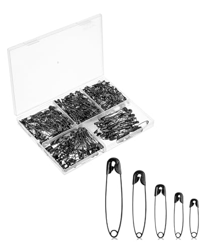 Mr. Pen- 400 Pack Black Assorted Small Bulk Large Safety Pins for Clothes von Mr. Pen