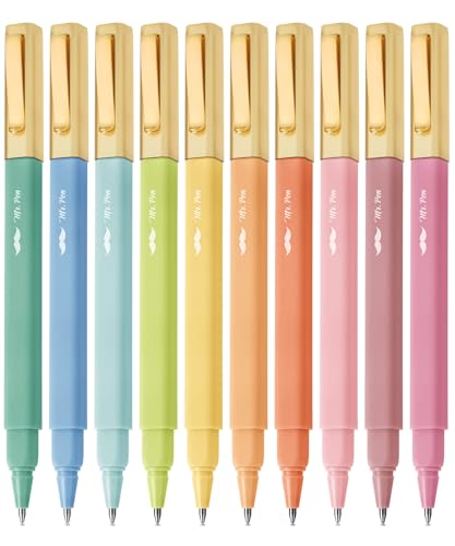 Mr. Pen Ästhetische Kugelschreiber, verschiedene Farben, schnell trocknend, kein Schmieren und kein Durchlaufen, 0,7 mm feine Spitze, 10 Stück Mr. Pen Ästhetische Kugelschreiber, verschiedene Farben, schnell trocknend, kein Schmieren und kein Durchlaufen, 0,7 mm feine Spitze, 10 Stück von Mr. Pen