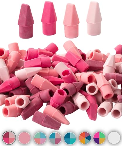Mr. Pen - Bleistiftaufsätze, 120 Stück, rosa Farbtöne, Radiergummikappen von Mr. Pen