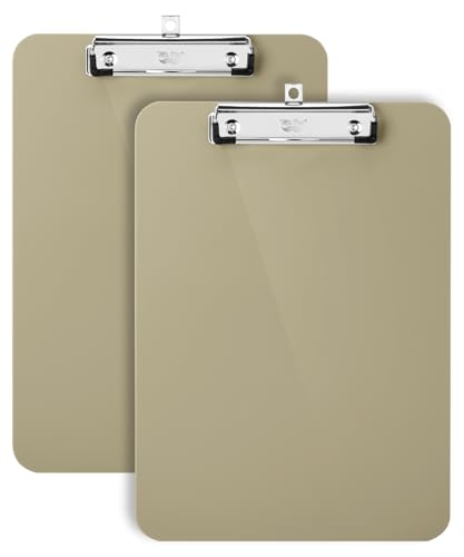 Mr. Pen Kunststoff-Klemmbrett, 31,8 x 22,9 cm, 2 Stück, Blaugrün, Klemmbretter für Kinder und Erwachsene, neutrale Creme Mr. Pen Kunststoff-Klemmbrett, 31,8 x 22,9 cm, 2 Stück, Blaugrün, Klemmbretter für Kinder und Erwachsene, neutrale Creme von Mr. Pen