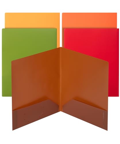 Mr. Pen Kunststoff-Ordner mit Taschen, 5 Stück, Herbst-Blaze-Farben Mr. Pen Kunststoff-Ordner mit Taschen, 5 Stück, Herbst-Blaze-Farben von Mr. Pen