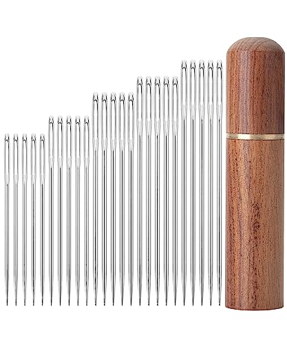 Mr. Pen - Nadeln mit großem Öhr zum Nähen von Hand, 50 Stück, verschiedene Größen mit Holzaufbewahrungsrohr, Nähnadeln, Nadeln zum Nähen, Sticknadeln zum Handnähen, Big Eye Handnähen Mr. Pen - Nadeln mit großem Öhr zum Nähen von Hand, 50 Stück, verschiedene Größen mit Holzaufbewahrungsrohr, Nähnadeln, Nadeln zum Nähen, Sticknadeln zum Handnähen, Big Eye Handnähen von Mr. Pen