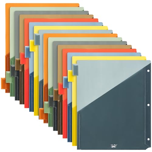 Mr. Pen Ordner-Trennblätter mit Taschen und Tabs, 8 Stück, Taschenteiler für 3-Ringbücher mit Reitern, Farbe Urban Sky von Mr. Pen
