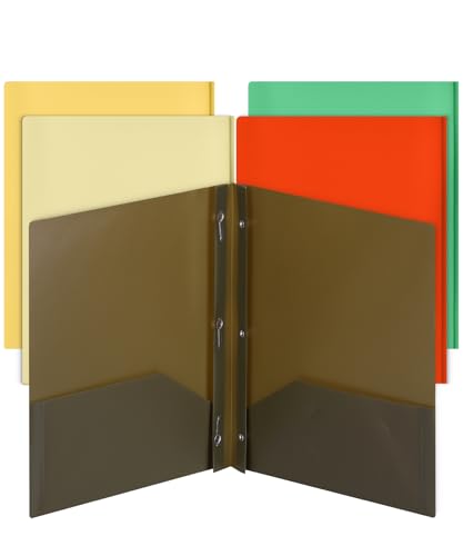 Mr. Pen Ordner mit Taschen und Zinken, Ordner mit Taschen und Zinken mit Verschlüssen, Retro-Farben, 5 Aktenordner, farbige Ordner von Mr. Pen