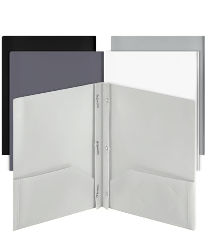 Mr. Pen Ordner mit Taschen und Zinken mit Verschlüssen, 2 Fächern, 3 Zinken, 5 Stück, Kunststoff, weiß und silberfarben, 5 farbige Aktenordner Mr. Pen Ordner mit Taschen und Zinken mit Verschlüssen, 2 Fächern, 3 Zinken, 5 Stück, Kunststoff, weiß und silberfarben, 5 farbige Aktenordner von Mr. Pen