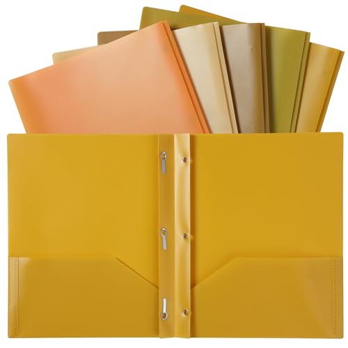 Mr. Pen Ordner mit Taschen und Zinken mit Verschlüssen, 2 Fächern, 3 Zinken, 5 Stück, Kunststoff-Ordner mit goldfarbenen Farben, Aktenordner für den Bürogebrauch von Mr. Pen