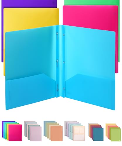 Mr. Pen - Ordner mit Taschen und Zinken mit Verschlüssen, 2 Taschenmappe, 3 Zinken, 5er-Pack, Kunststoff von Mr. Pen