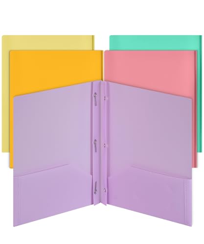 Mr. Pen Ordner mit Taschen und Zinken mit Verschlüssen, Ordner mit Taschen und Zinken mit Verschlüssen, Macaron-Farben, farbige Aktenordner für Büro von Mr. Pen