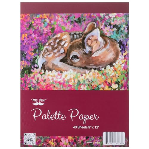 Mr. Pen - Palettenblock, 22,9 x 30,5 cm, 40 Blatt, Palettenpapier, Malblock, Acrylfarbenpapier, Zeichenpapier, Malpapier, Einweg-Farbpalettenpapier, Ölfarbenpalette, Aquarellpalette Mr. Pen - Palettenblock, 22,9 x 30,5 cm, 40 Blatt, Palettenpapier, Malblock, Acrylfarbenpapier, Zeichenpapier, Malpapier, Einweg-Farbpalettenpapier, Ölfarbenpalette, Aquarellpalette von Mr. Pen