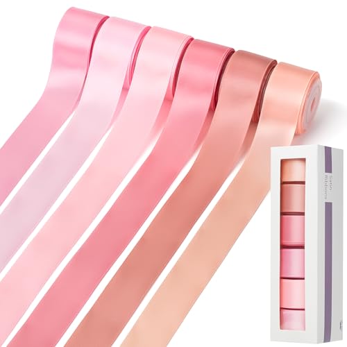 Mr. Pen - Pinkes Satinband, dünne, feste Stoffbänder auf Rolle für Geschenkverpackungen, Einladungen, Blumenhaar, Basteln, Nähen, DustyRose-Sortierte Bänder für Party und Dekoration Mr. Pen - Pinkes Satinband, dünne, feste Stoffbänder auf Rolle für Geschenkverpackungen, Einladungen, Blumenhaar, Basteln, Nähen, DustyRose-Sortierte Bänder für Party und Dekoration von Mr. Pen