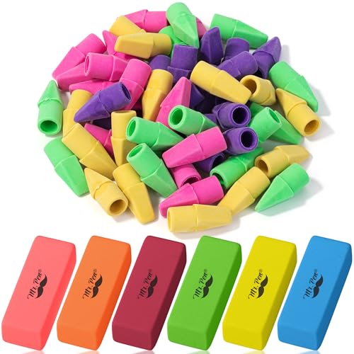 Mr. Pen Radiergummi-Set, 6 rosa Radiergummis und 60 Stück von Mr. Pen