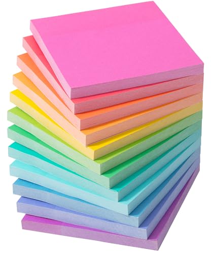 Mr. Pen- Sticky Notes, 3”x3”, 12 Pads, 600 Sheets, 12 Vibrant Color Sticky Notes 3x3, Back to School Supplies von Mr. Pen