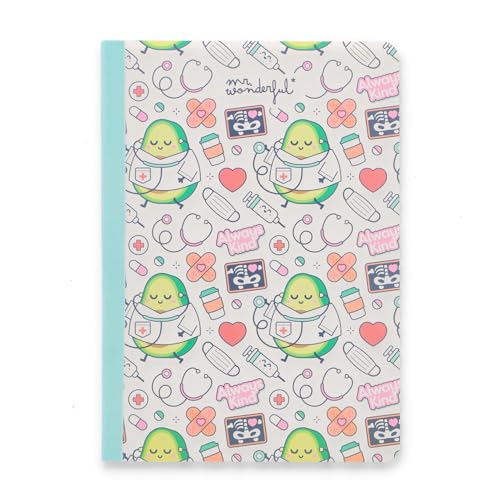 Mr Wonderful Notizbuch, A5, liniert, 160 Seiten, Notebook, Always kind, genähter Einband von Mr. Wonderful