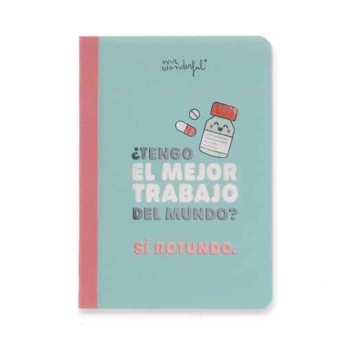 Mr Wonderful Notizbuch, A6, liniert, liniert, 160 Seiten, Notebook, Habe ich den besten Job der Welt? Ja, durchbrochen, genäht Mr Wonderful Notizbuch, A6, liniert, liniert, 160 Seiten, Notebook, Habe ich den besten Job der Welt? Ja, durchbrochen, genäht von Mr. Wonderful