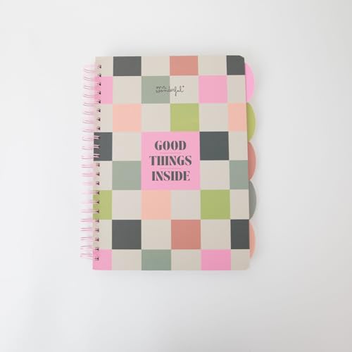 Mr. Wonderful - A4-Notizbuch mit Trennwänden - Hardcover - Spiralbindung - Good Things inside - 160 karierte Seiten Mr. Wonderful - A4-Notizbuch mit Trennwänden - Hardcover - Spiralbindung - Good Things inside - 160 karierte Seiten von Mr. Wonderful