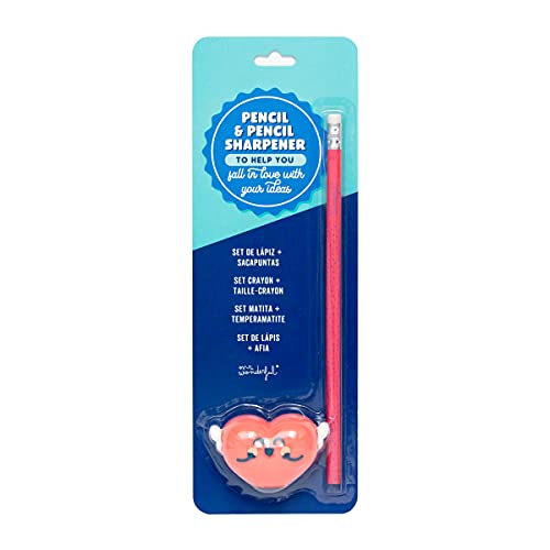 Mr. Wonderful Bleistift und Stift Sharpener - Winged Heart von Mr. Wonderful