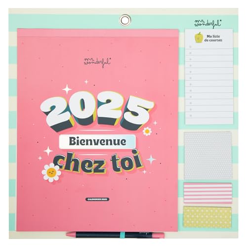 Mr. Wonderful Mr.Wonderful Magnetischer Wandkalender 2025-2025, Willkommen zu Hause, inklusive Einkaufsliste Notizblock und 4 Stickerbögen Mr. Wonderful Mr.Wonderful Magnetischer Wandkalender 2025-2025, Willkommen zu Hause, inklusive Einkaufsliste Notizblock und 4 Stickerbögen von Mr. Wonderful