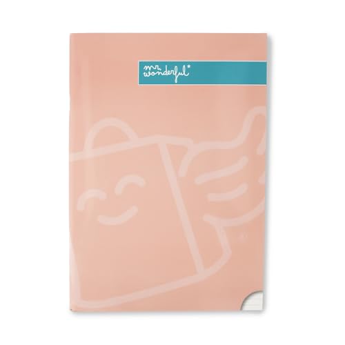 Mr. Wonderful - Notizbuch A4 pink - linierte Blätter - 48 Seiten - Mit Heftklammern gebunden von Mr. Wonderful