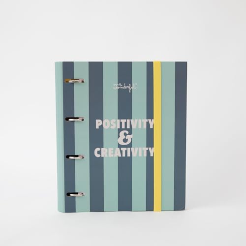 Mr. Wonderful Positivity & creativity Ringbuch mit 4 Ringen und Folio-Nachfüllungen, 120 Blatt Mr. Wonderful Positivity & creativity Ringbuch mit 4 Ringen und Folio-Nachfüllungen, 120 Blatt von Mr. Wonderful
