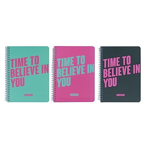 Mr. Wonderful – Set mit 3 A4 Notebooks – Time to believe in you von Mr. Wonderful