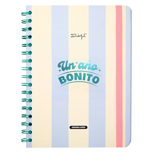 Mr. Wonderful Wonder Kalender 2025, Wochenansicht, ein schönes Jahr, enthält 8 Blatt Aufkleber und Notizblock in Formen Mr. Wonderful Wonder Kalender 2025, Wochenansicht, ein schönes Jahr, enthält 8 Blatt Aufkleber und Notizblock in Formen von Mr. Wonderful