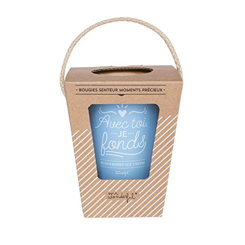 Mr. Wonderful wom03030 Kerze 15 x 20 x 15 cm, blau, 15 x 20 x 15 cm von Mr. Wonderful