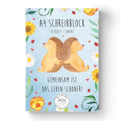 Mr. & Mrs. Panda A4 Schreibblock Igel Liebe - Geschenk, Verliebt, Collegeblock, Ehefrau, Jahrestag, Freundin, Papierblock, Motivblock, Notizblock, Mr. & Mrs. Panda A4 Schreibblock Igel Liebe - Geschenk, Verliebt, Collegeblock, Ehefrau, Jahrestag, Freundin, Papierblock, Motivblock, Notizblock, von Mr. & Mrs. Panda