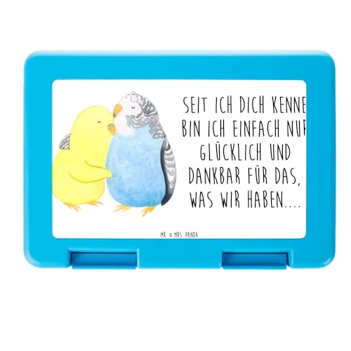 Mr. & Mrs. Panda Brotdose Wellensittich Liebe - Geschenk, Lunch box, Liebesgeschenk, Nähe, glücklich, Umarmen, Hocheitstag, Snackbox, Vögel, Brotbox, Mr. & Mrs. Panda Brotdose Wellensittich Liebe - Geschenk, Lunch box, Liebesgeschenk, Nähe, glücklich, Umarmen, Hocheitstag, Snackbox, Vögel, Brotbox, von Mr. & Mrs. Panda