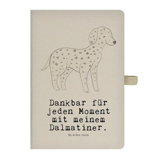 Mr. & Mrs. Panda DIN A4 Baumwoll Notizbuch Dalmatiner Moment - Geschenk, Skizzenbuch, Notizblock, Notizen, Eintragebuch, Hundebesitzer, Hund, von Mr. & Mrs. Panda