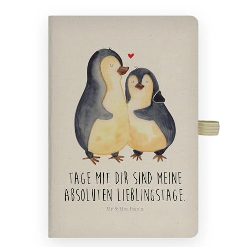 Mr. & Mrs. Panda DIN A4 Baumwoll Notizbuch Pinguin umarmen - Geschenk, Hochzeitstag, Notizheft, Hochzeit, glücklich, Liebe, Verlobung, Paar, Notizen, Mr. & Mrs. Panda DIN A4 Baumwoll Notizbuch Pinguin umarmen - Geschenk, Hochzeitstag, Notizheft, Hochzeit, glücklich, Liebe, Verlobung, Paar, Notizen, von Mr. & Mrs. Panda