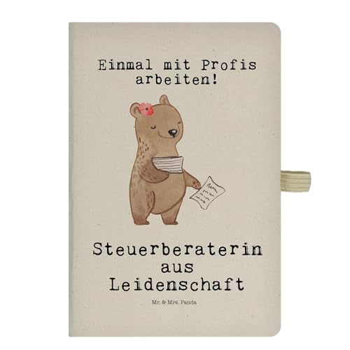 Mr. & Mrs. Panda DIN A4 Baumwoll Notizbuch Steuerberaterin Leidenschaft - Geschenk, Mitarbeiter, Notizheft, Kladde, Notizen, Jubiläum, Adressbuch, Mr. & Mrs. Panda DIN A4 Baumwoll Notizbuch Steuerberaterin Leidenschaft - Geschenk, Mitarbeiter, Notizheft, Kladde, Notizen, Jubiläum, Adressbuch, von Mr. & Mrs. Panda