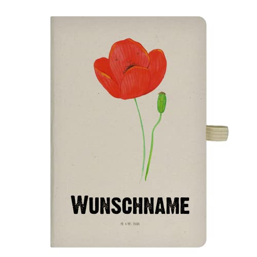 Mr. & Mrs. Panda DIN A4 Personalisiertes Notizbuch Blume Mohnblume - Personalisierte Geschenke, Notizbuch bedrucken, Religion, Frühlings Deko, Mr. & Mrs. Panda DIN A4 Personalisiertes Notizbuch Blume Mohnblume - Personalisierte Geschenke, Notizbuch bedrucken, Religion, Frühlings Deko, von Mr. & Mrs. Panda
