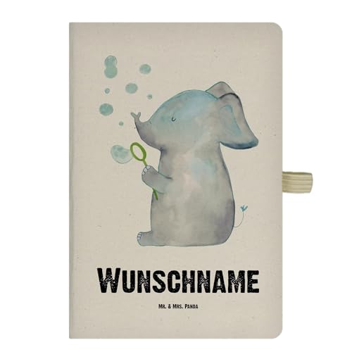 Mr. & Mrs. Panda DIN A4 Personalisiertes Notizbuch Elefant Seifenblasen - Personalisierte Geschenke, Liebe, Notizbuch mit Namen, Gute Laune, Mr. & Mrs. Panda DIN A4 Personalisiertes Notizbuch Elefant Seifenblasen - Personalisierte Geschenke, Liebe, Notizbuch mit Namen, Gute Laune, von Mr. & Mrs. Panda