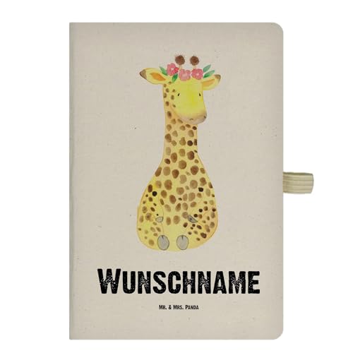 Mr. & Mrs. Panda DIN A4 Personalisiertes Notizbuch Giraffe Blumenkranz - Personalisierte Geschenke, Wildtiere, Freundin, Selbstliebe, Abenteurer, Mr. & Mrs. Panda DIN A4 Personalisiertes Notizbuch Giraffe Blumenkranz - Personalisierte Geschenke, Wildtiere, Freundin, Selbstliebe, Abenteurer, von Mr. & Mrs. Panda