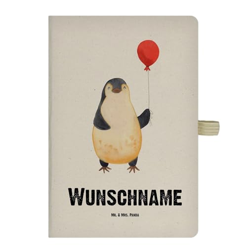 Mr. & Mrs. Panda DIN A4 Personalisiertes Notizbuch Pinguin Luftballon - Personalisierte Geschenke, Notizbuch mit Namen, neues Leben, Kind, Liebe, Mr. & Mrs. Panda DIN A4 Personalisiertes Notizbuch Pinguin Luftballon - Personalisierte Geschenke, Notizbuch mit Namen, neues Leben, Kind, Liebe, von Mr. & Mrs. Panda