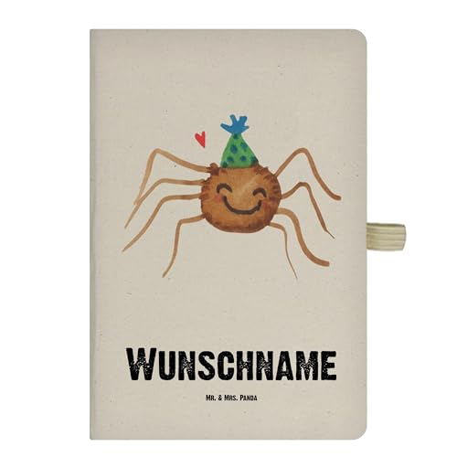 Mr. & Mrs. Panda DIN A4 Personalisiertes Notizbuch Spinne Agathe Party - Personalisierte Geschenke, Personalisierung, Notizbuch bedrucken, Mr. & Mrs. Panda DIN A4 Personalisiertes Notizbuch Spinne Agathe Party - Personalisierte Geschenke, Personalisierung, Notizbuch bedrucken, von Mr. & Mrs. Panda