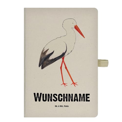 Mr. & Mrs. Panda DIN A4 Personalisiertes Notizbuch Storch - Personalisierte Geschenke, Gute Laune, Mutter, Babybauch, Tiermotive, lustige Sprüche, Mr. & Mrs. Panda DIN A4 Personalisiertes Notizbuch Storch - Personalisierte Geschenke, Gute Laune, Mutter, Babybauch, Tiermotive, lustige Sprüche, von Mr. & Mrs. Panda