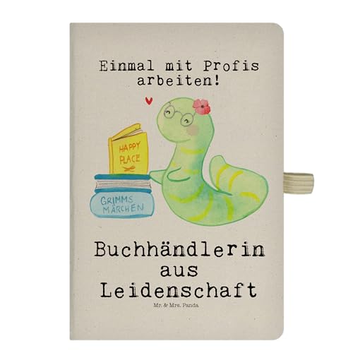 Mr. & Mrs. Panda DIN A5 Baumwoll Notizbuch Buchhändlerin Leidenschaft - Geschenk, Schreibbuch, Notizblock, Lesen, Kladde, Buchhandlung, Abschied, Mr. & Mrs. Panda DIN A5 Baumwoll Notizbuch Buchhändlerin Leidenschaft - Geschenk, Schreibbuch, Notizblock, Lesen, Kladde, Buchhandlung, Abschied, von Mr. & Mrs. Panda