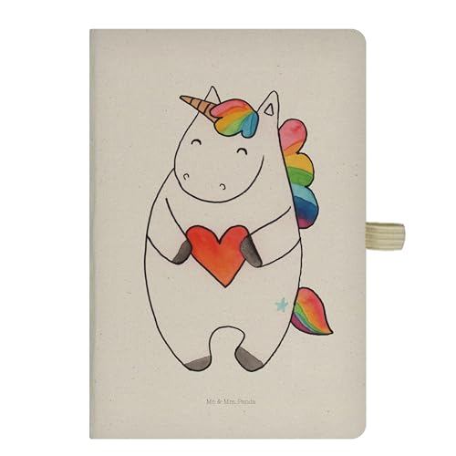 Mr. & Mrs. Panda DIN A5 Baumwoll Notizbuch Einhorn Herz - Geschenk, lustig, Freundin, Anders, Schreibbuch, Unicorn, Journal, Tagebuch, Notizheft, Mr. & Mrs. Panda DIN A5 Baumwoll Notizbuch Einhorn Herz - Geschenk, lustig, Freundin, Anders, Schreibbuch, Unicorn, Journal, Tagebuch, Notizheft, von Mr. & Mrs. Panda