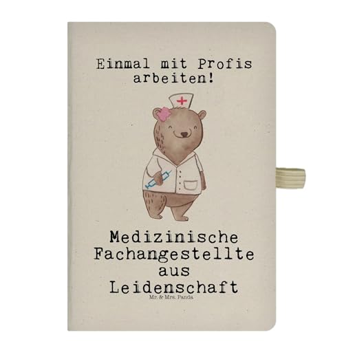 Mr. & Mrs. Panda DIN A5 Baumwoll Notizbuch Medizinische Fachangestellte Leidenschaft - Geschenk, Schreibbuch, Notizheft, Sprechstundenhilfe, Mr. & Mrs. Panda DIN A5 Baumwoll Notizbuch Medizinische Fachangestellte Leidenschaft - Geschenk, Schreibbuch, Notizheft, Sprechstundenhilfe, von Mr. & Mrs. Panda