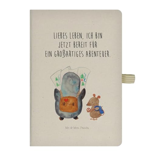 Mr. & Mrs. Panda DIN A5 Baumwoll Notizbuch Pinguin & Maus Wanderer - Geschenk, Wanderlust, Eintragebuch, wandern, Notizheft, Roadtrip, Skizzenbuch, Mr. & Mrs. Panda DIN A5 Baumwoll Notizbuch Pinguin & Maus Wanderer - Geschenk, Wanderlust, Eintragebuch, wandern, Notizheft, Roadtrip, Skizzenbuch, von Mr. & Mrs. Panda